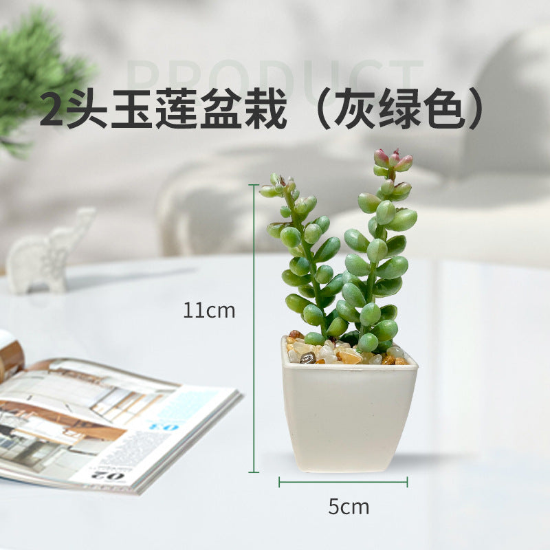 Miniature Faux Succulent Cactus Indoor Plant Pot