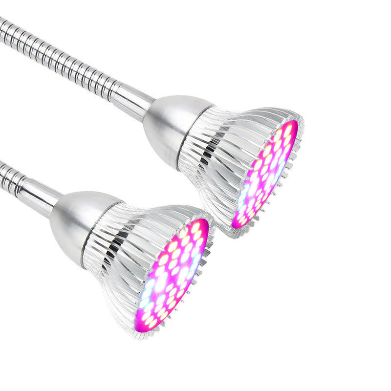 Dual-Head Full Spectrum Plant Grow Light with Switches