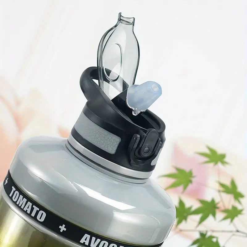Gradient Color 2200ml Leak-proof Water Bottle with Rope