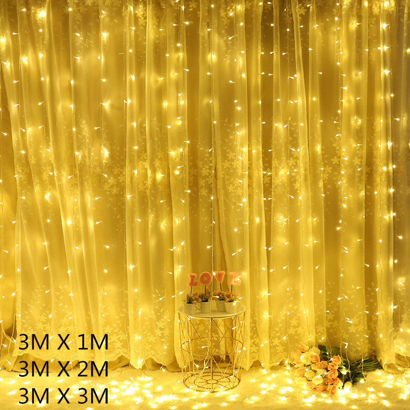 3M LED Curtain Fairy Lights with Remote for Decoration