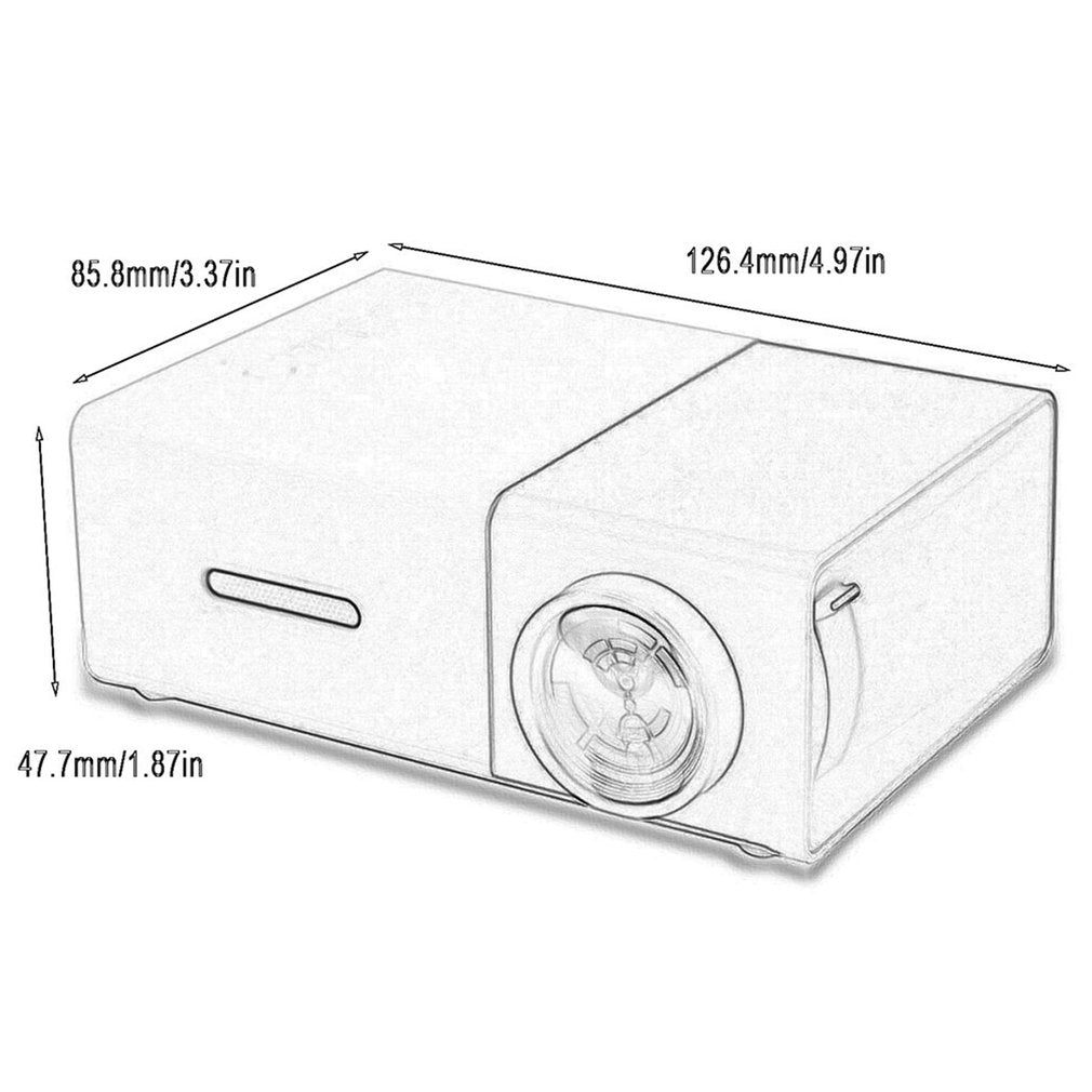 YG300/YG310 HD Mini LED Household Projector