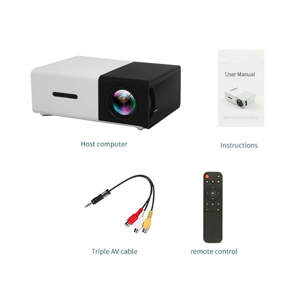 YG300/YG310 HD Mini LED Household Projector