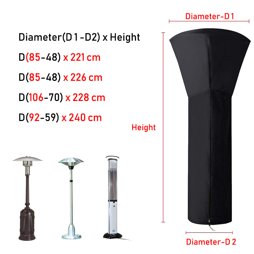 210D Oxford Waterproof Heater Cover for Patio Umbrella