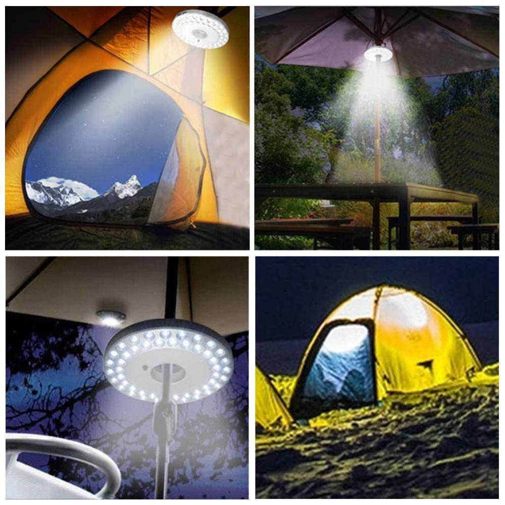 Outdoor Camping Tent Light with 48 LEDs and Batteries