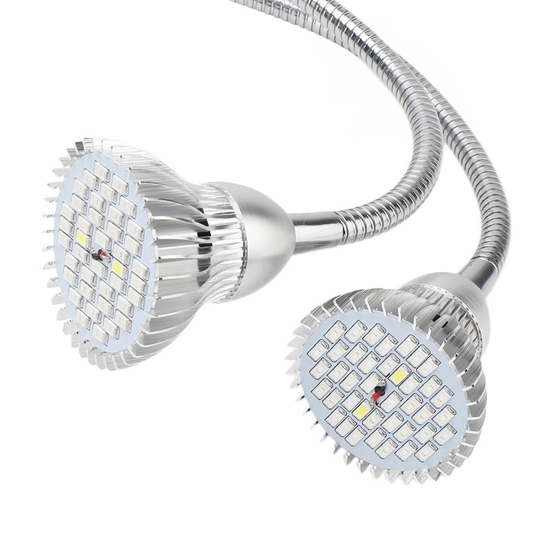 Dual-Head Full Spectrum Plant Grow Light with Switches