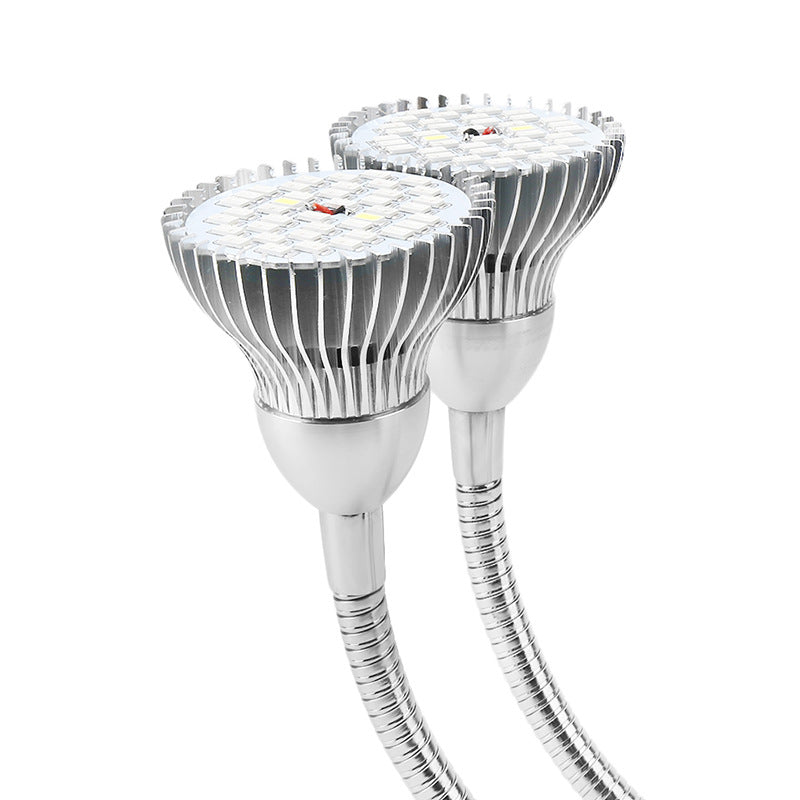 Dual-Head Full Spectrum Plant Grow Light with Switches
