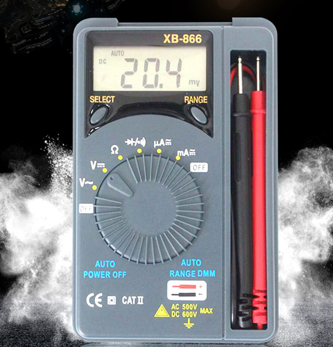 XB-866 Portable Digital Multimeter with Auto Range