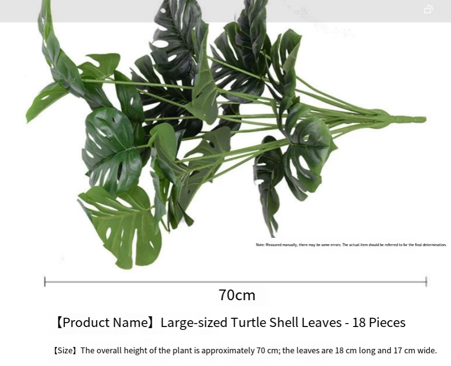 Artificial Flower Green Plant Monstera Plant Flower Indoor