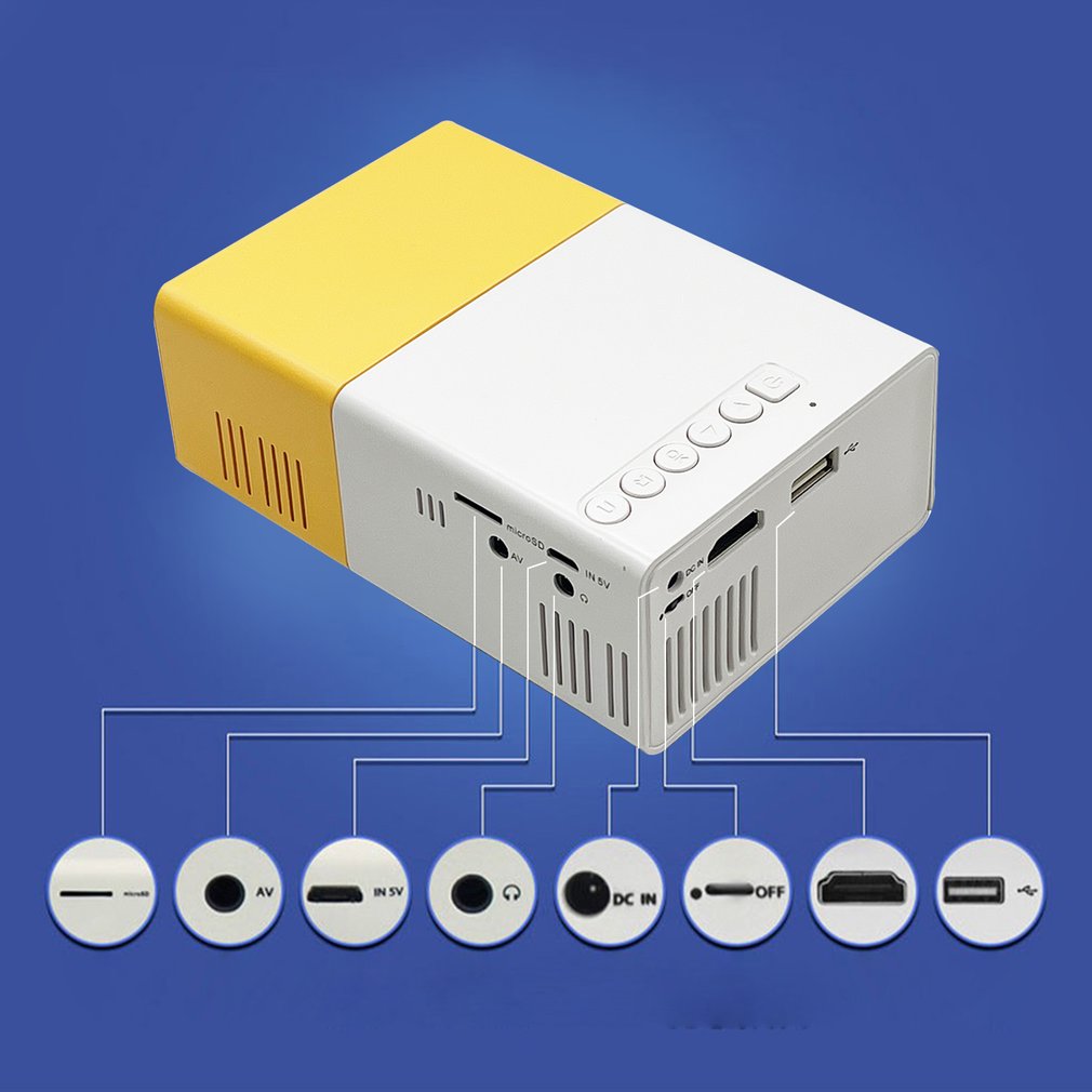 YG300/YG310 HD Mini LED Household Projector